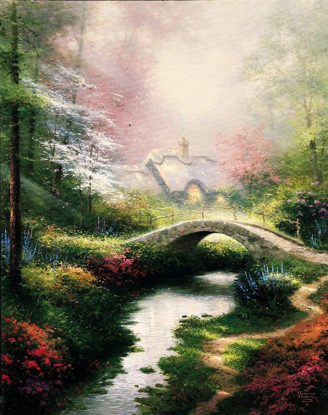 Thomas Kinkade Brookeside Hideaway